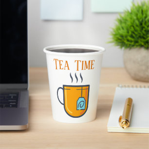 Gobelets En Papier Tea Time Paper Cup