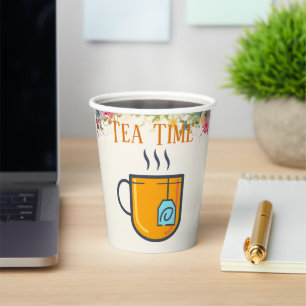 Gobelets En Papier Tea Time Paper Cup