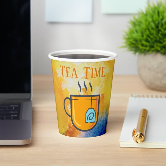 Gobelets En Papier Tea Time Paper Cup (Insitu)