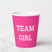 Gobelets En Papier Team Girl Gender Revela (Recto)