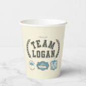 Gobelets En Papier Team Logan Conception Filles Gilmore (Verso)