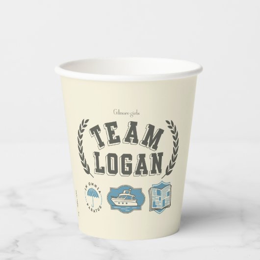 Gobelets En Papier Team Logan Conception Filles Gilmore (Recto)