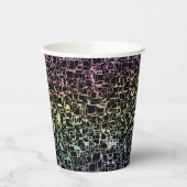 Gobelets En Papier techno rainbo : (Gauche)