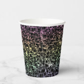 Gobelets En Papier techno rainbo : (Droite)