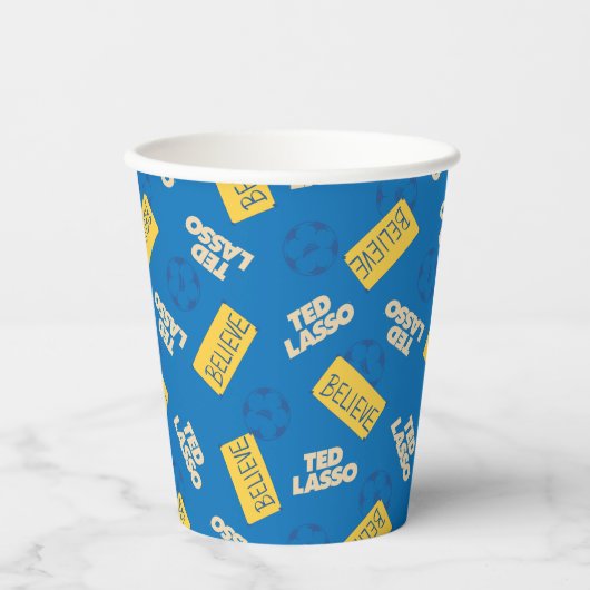 Gobelets En Papier Ted Lasso Motif de football (Recto)