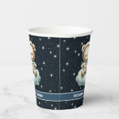 Gobelets En Papier Teddy Bear Astronaut Boy Party tasses Space Annive (Droite)