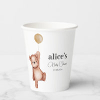 Teddy Bear Sexe Baby shower Neutre Coupes de papie