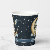 Gobelets En Papier Teddy Ours de l'espace Astronaut Boy Party tasses (Droite)