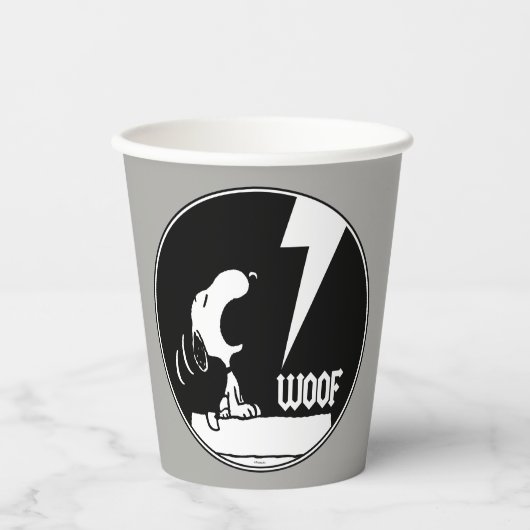 Gobelets En Papier Tee - shirt | Snoopy Howling (Recto)