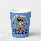Gobelets En Papier Teen Titans Go ! Robin "Truth Justice Pizza" (Recto)