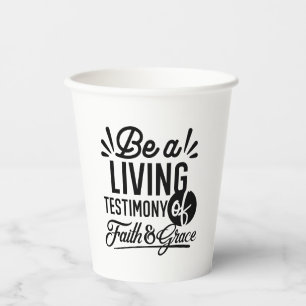 Gobelets En Papier Témoignage Vivant Citation Biblique Motivation Chr