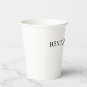 Gobelets En Papier Tendance Chic Blanc Style Simple Simple Plaque Vot (Droite)