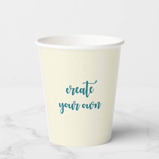 Gobelets En Papier Tendance Créez votre propre image personnalisée (Verso)