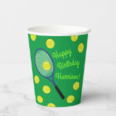 Gobelets En Papier Tennis Anniversaire (Verso)