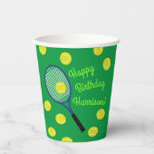 Gobelets En Papier Tennis Anniversaire (Recto)