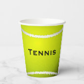 Gobelets En Papier Tennis Ball Design Paper Cup (Verso)