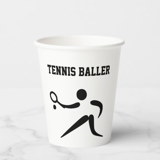 Gobelets En Papier Tennis Baller (Recto)