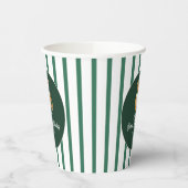 Gobelets En Papier Tennis Preppy Bear Vert rayé 1er Anniversaire (Gauche)