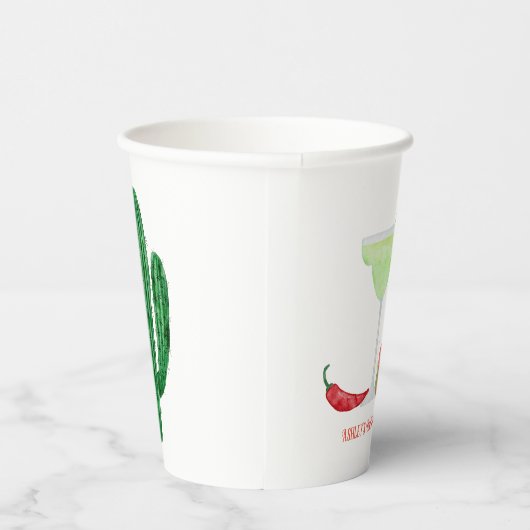 Gobelets En Papier Tequila et Tacos, Margarita Bachelorette Fiesta (Droite)