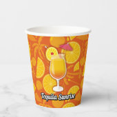 Gobelets en papier Tequila Sunrise (Recto)