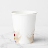 Gobelets En Papier Terracotta Fleurs Boho Le Mélange Parfait (Droite)