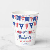 Gobelets En Papier Terre Des Trois ! 4 juillet 3ème anniversaire (Verso)