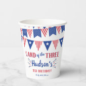 Gobelets En Papier Terre Des Trois ! 4 juillet 3ème anniversaire (Recto)