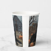 Gobelets En Papier Terre-Neuve Citrouille Halloween effroi (Droite)