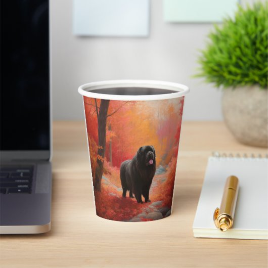 Gobelets En Papier Terre-Neuve en automne Leaves Fall Inspire (Insitu)