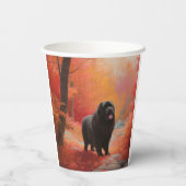 Gobelets En Papier Terre-Neuve en automne Leaves Fall Inspire (Verso)