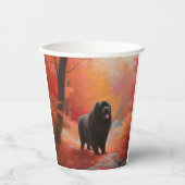 Gobelets En Papier Terre-Neuve en automne Leaves Fall Inspire (Recto)