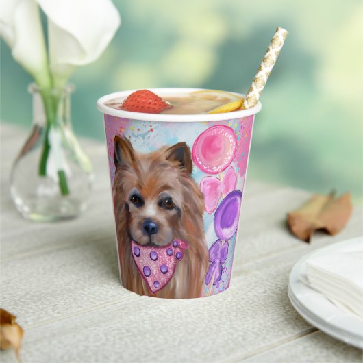 GOBELETS EN PAPIER TERRIER AUSTRALIEN (Insitu)