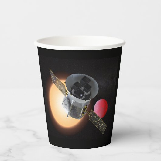 Gobelets En Papier TESS Planet Hunter Spacecraft (Recto)