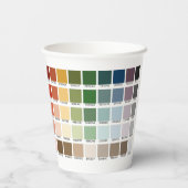 Gobelets En Papier Test de couleur (Verso)