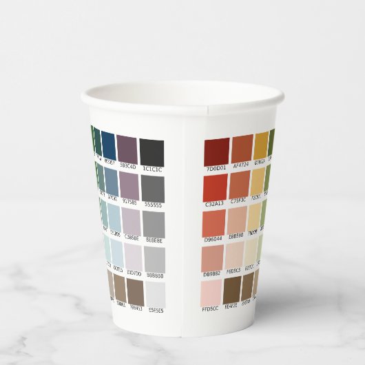 Gobelets En Papier Test de couleur (Droite)