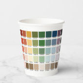 Gobelets En Papier Test de couleur (Recto)