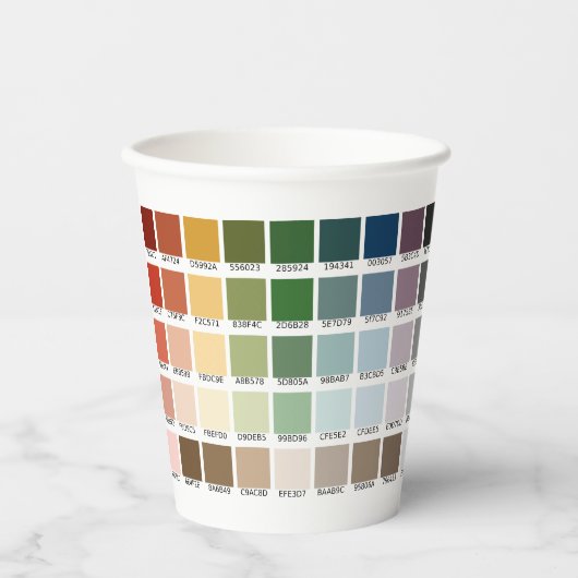 Gobelets En Papier Test de couleur (Recto)