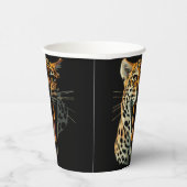 Gobelets En Papier Tête d'attaque du léopard (Droite)