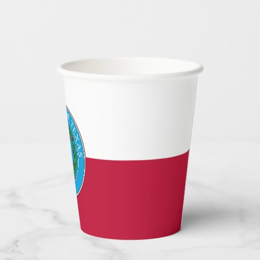 Gobelets En Papier Texan Flag & Seal, Flag of Texas (Verso)