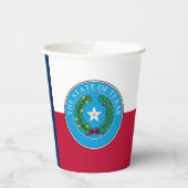 Gobelets En Papier Texan Flag & Seal, Flag of Texas (Gauche)