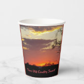 Gobelets En Papier Texas Hill Country Sunset Paper cup (Recto)