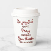 Gobelets En Papier Texte d'affirmation positive (Verso)