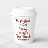 Gobelets En Papier Texte d'affirmation positive (Recto)