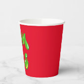 Gobelets En Papier Texte de la bulle de Noël (Gauche)