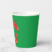 Gobelets En Papier Texte de la bulle de Noël (Gauche)