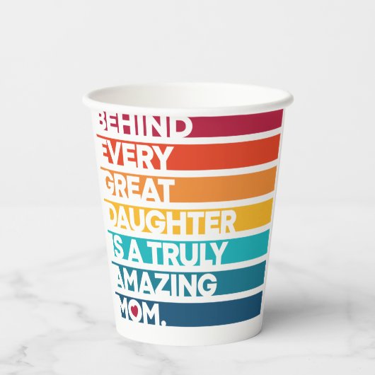 Gobelets En Papier Texte d'expression de conception mignonne pour la  (Verso)