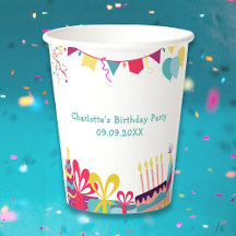 Texte Personnalisé Fête d'anniversaire colorée
