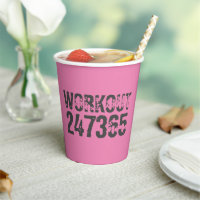 Texte usé et rayé Workout 247365 rose