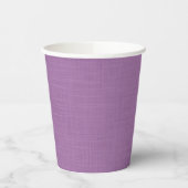 Gobelets En Papier Texturé agréable lilas. (Gauche)