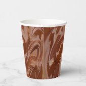 Gobelets En Papier Texture de chocolat fondu Image Plain (Droite)
